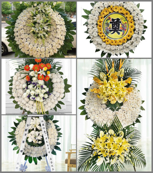 山东菏泽牡丹区黄堽镇侯集村花圈速递